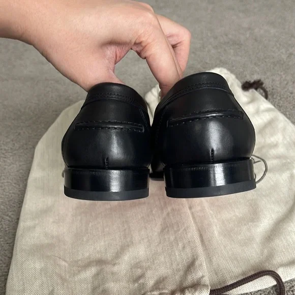 Brand new hermes destin loafer black silver size 40 - Picture 4 of 10